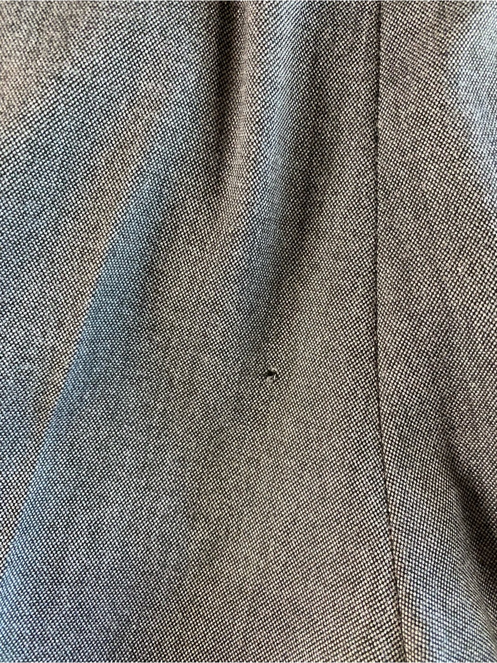 Express Producer Men's Herringbone Straight-Front Gray Dress Pants, 32x30 - Picture 5 of 10